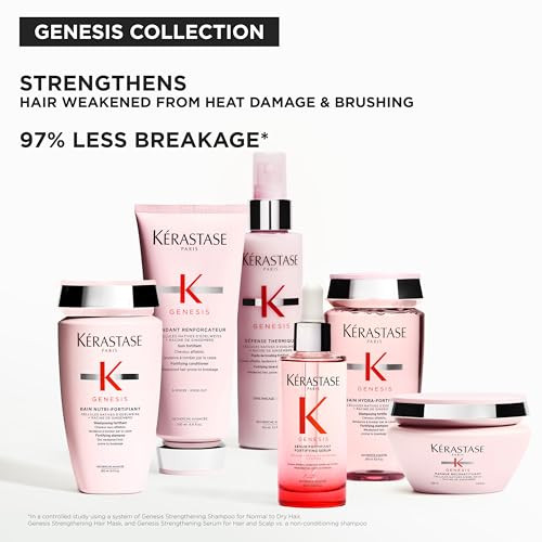 K Rastase Kerastase Genesis Thermique Blow Dry Primer Heat Protectant For Weak Or Damaged Hair Anti-Breakage Detangles And Hydrates Without Frizz Sulfate And Defense Thermique 5.1 Fl Oz