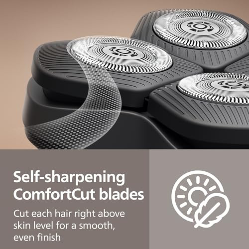 Norelco Philips Norelco Genuine Head Shaver Heads - Compatible With Philips Norelco Head Shaver Pro Hs5980 Hs7980 And Hs9980 Self-Sharpening Comfortcut Blades Gentle On Skin Hs740/40 4 Pieces
