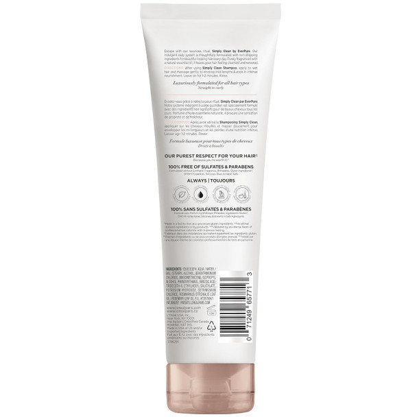 L'oreal Paris Everpure Sulfate Simply Clean Hair Conditioner Hydrating Hair Care With Rosemary Essential Oils 8.5 Fl Oz