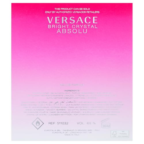 Versace Bright Crystal Absolu For Women Eau De Parfum Spray 3.0 Oz