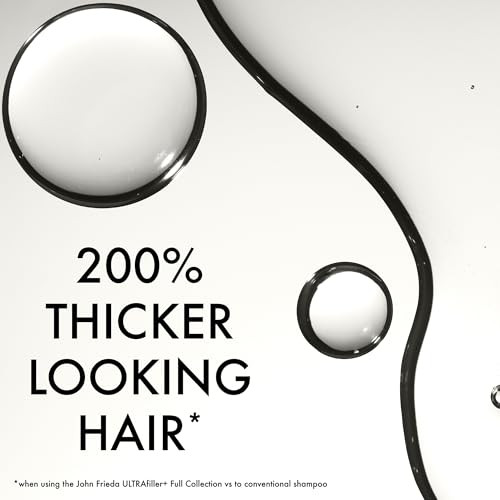 John Frieda Ultrafiller+ Thickening Spray For Fine & Thin Hair Volumizing Spray With Biotin & Hyaluronic Acid Heat Protection 5 Fl Oz Pack Of 2