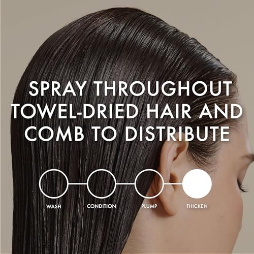 John Frieda Ultrafiller+ Thickening Spray For Fine & Thin Hair Volumizing Spray With Biotin & Hyaluronic Acid Heat Protection 5 Fl Oz Pack Of 2