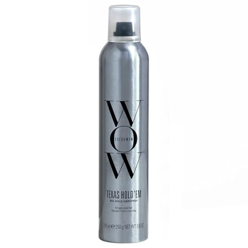 Color Wow Texas Holdem Big Hold Hairspray- Hair Spray Extra Hold For All-Day Style Heat Protection Spray For Hair + Uv Protection Anti Humidity Spray For Hair No Crunch Or Flake Brushable Finish