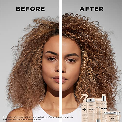K Rastase Kerastase Curl Manifesto Cr Me De Jour Fondamentale Hair Cream - Leave In Treatment & Heat Protectant Controls Frizz & Enhances Curls 5.07 Fl Oz