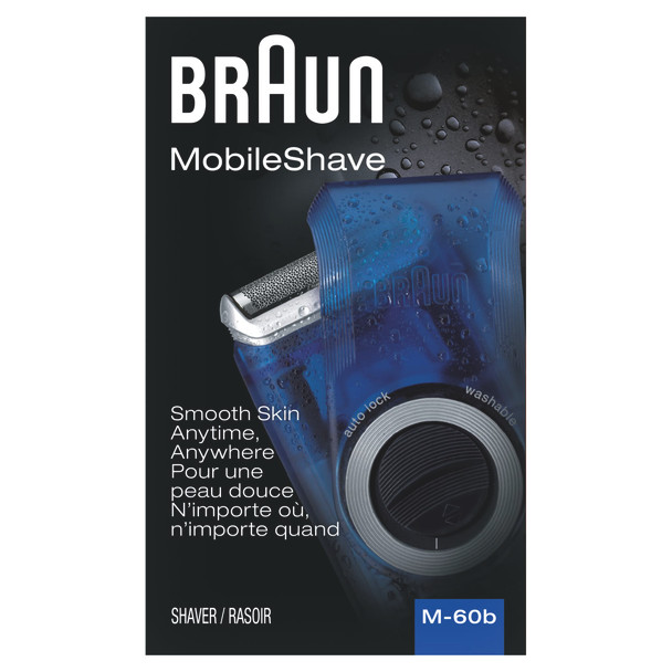 Braun Electric Razor For Men M60B Mobile Electric Foil Shaver Washable