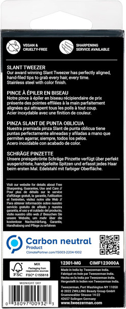 Tweezerman G.E.A.R. Slant Tweezer For Men (Midnight)
