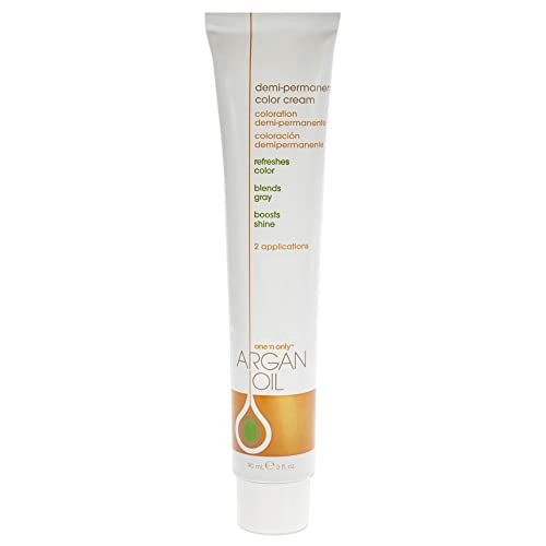 Onen Only Demi Permanent Hair Color - Permanent Hair Dye Made With Argan Oil - Delivers Rich Accurate Tones With Gray Coverage - Improves Moisture & Elasticity - 1N Very Black ( ) 3 Oz