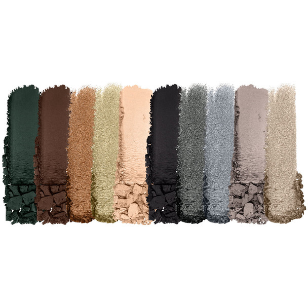 Wet N Wild Color Icon 10-Pan Eyeshadow Makeup Palette Blue Lights Off Long Lasting Shimmer Metallic Glittery Matte Rich Smooth Pigment Cruelty