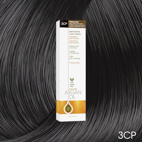 Onen Only Permanent Hair Color - Permanent Hair Dye Made With Argan Oil - Delivers Rich Accurate Tones With Gray Coverage - Improves Moisture & Elasticity - 3Cp Dark Cappuccino Brown ( ) 3 Oz