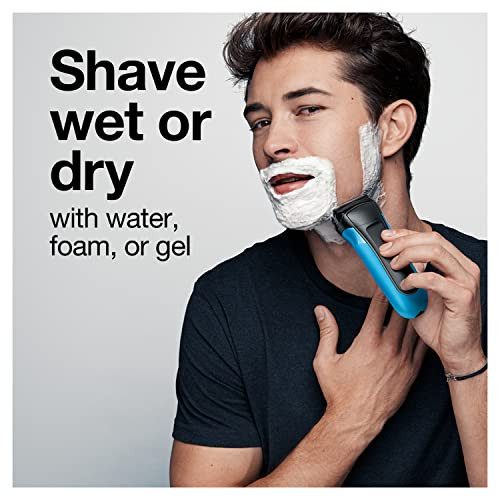 Braun Series 3 3010S Wet & Dry Electric Shaver For Men/Rechargeable Electric Razor Blue