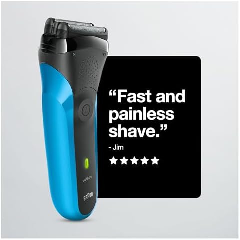 Braun Series 3 3010S Wet & Dry Electric Shaver For Men/Rechargeable Electric Razor Blue
