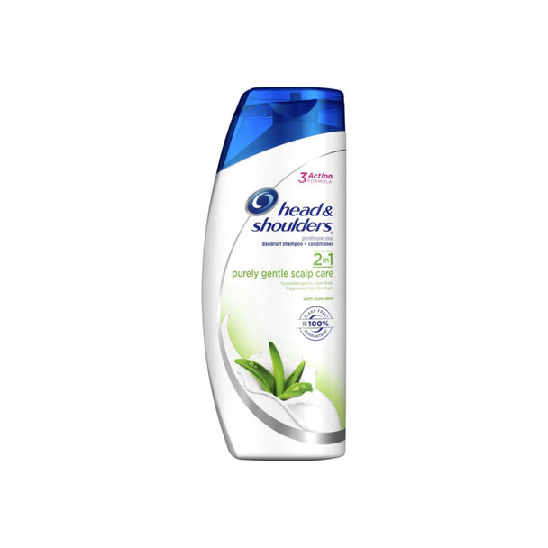 Head & Shoulders Purely Gentle Scalp Care 2-In-1 Dandruff Shampoo & Conditioner, Aloe Vera 23.70 oz