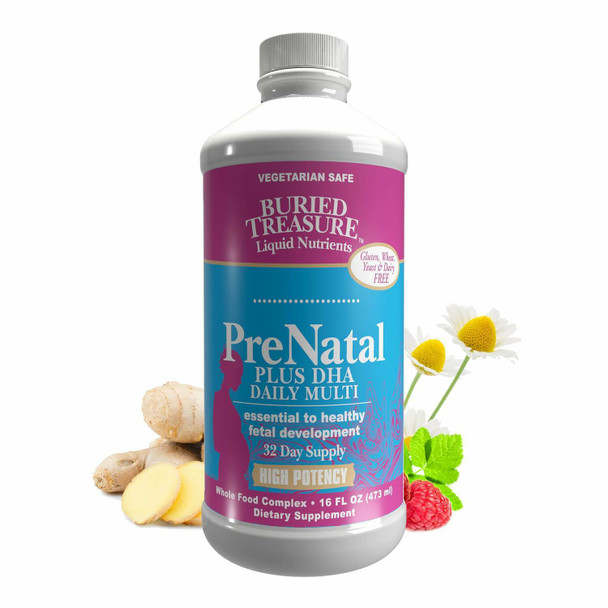 PreNatal plus DHA Complete 16 fl oz by Buried Treasure