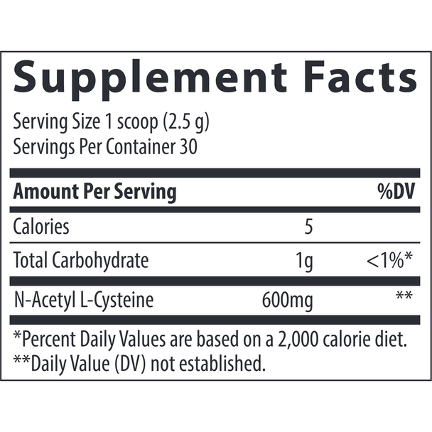 NAC Powder 2.6 oz by Trace Minerals Research