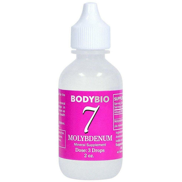 7 Molybdenum Trace Minerals 2 oz By BodyBio
