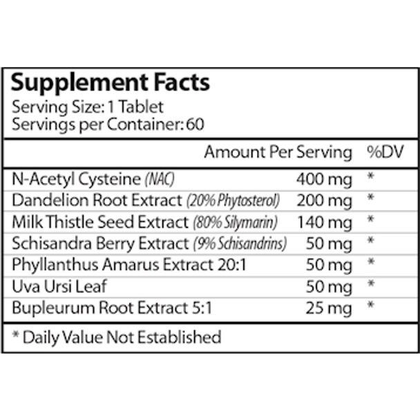 Liver/Kidney Detox 60 tabs by Vinco