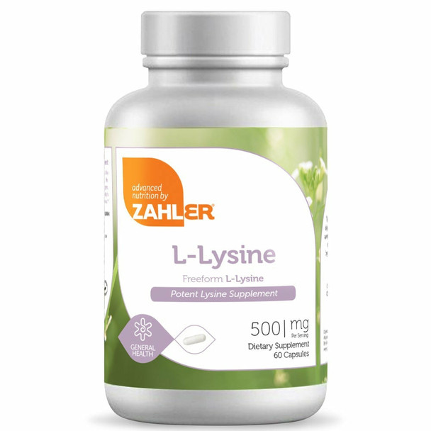 L-Lysine 60 caps by Advanced Nutrition by Zahler