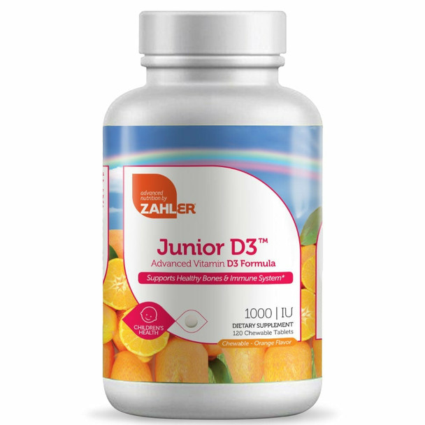 Junior D3 Chewable 120 tabs by Advanced Nutrition by Zahler