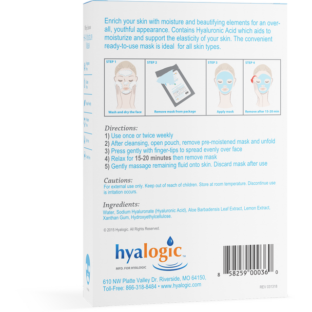 HA Moisture Mask 4 pack by Hyalogic