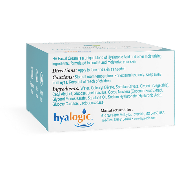 HA Facial Cream 2 oz by Hyalogic