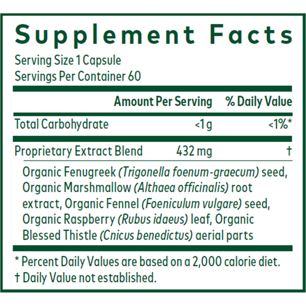Galactagogue Formula 60 lvcaps by Gaia Herbs