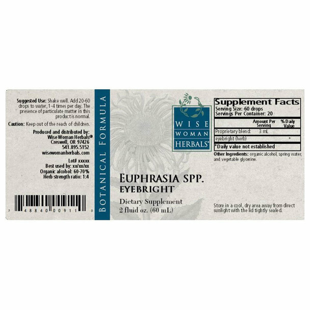 Eyebright Euphrasia spp. 2 oz by Wise Woman Herbals Eyebright Euphrasia spp. 2 oz by Wise Woman Herbals