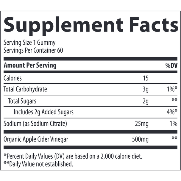 Apple Cider Vinegar 60 gummies by Trace Minerals Research
