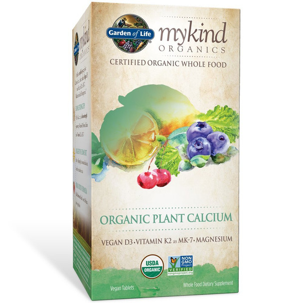 MYKIND Vegan Whole Food Supplement with D3 and K2, Gluten Free, 90 Tablets