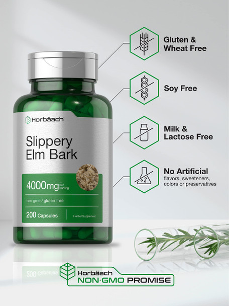 Horbaach Slippery Elm Bark Capsules