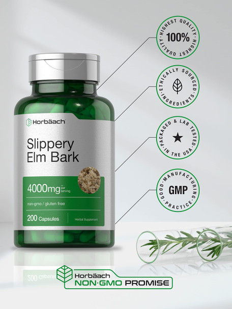 Horbaach Slippery Elm Bark Capsules