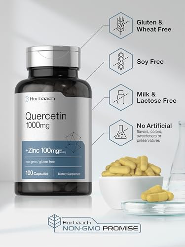 Horbaach Quercetin 100 Capsules 1000Mg