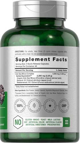 Horbaach Sea Moss Capsules 120 Count