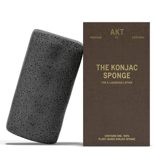 Akt The Konjac Plant Based Shower With Activated Charcoal Exfoliating