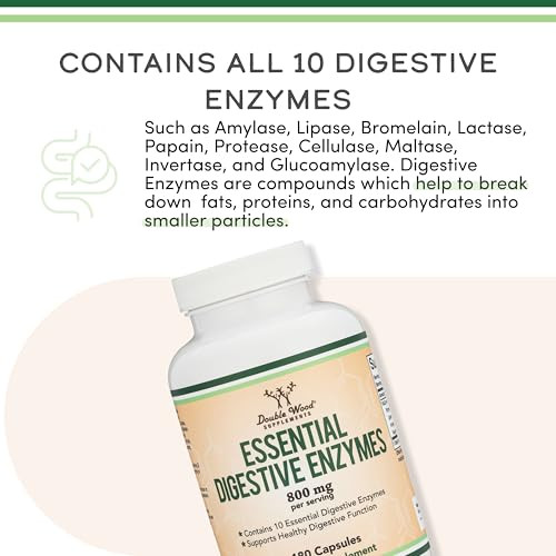 Double Wood Supplements Digestive Enzymes 800Mg