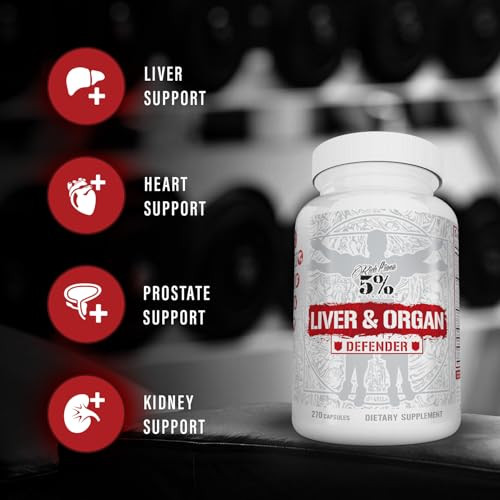 5% Nutrition Rich Piana 5% Nutrition Liver & Organ Defender Cycle Support 90 Servings