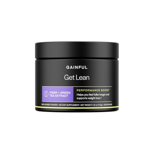 Gainful Get Lean Performance Boost Green Tea Extract Fiber Supplement Powder 28 Servings
