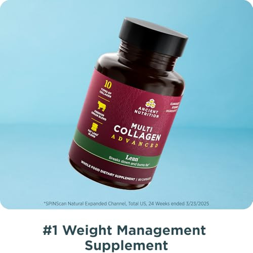 Ancient Nutrition Multi Collagen Advanced Lean With Probiotics Hydrolyzed Collagen Peptides Supports 90 Count
