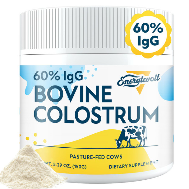 Energievoll Bovine Colostrum Supplement Powder 50 Servings 3000 Mg