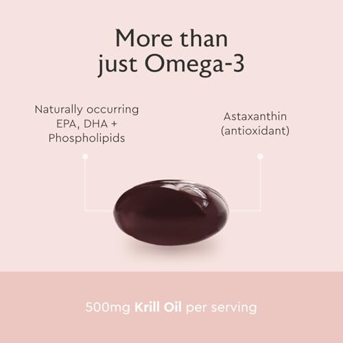 Alaya Naturals Antarctic Krill Oil Supplement With Phospholipids Epa/Dha Omega 3 & 60 Softgels 500Mg