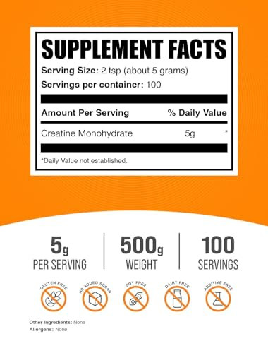 Bulksupplements Com Creatine Monohydrate Powder 5G Pack Of 1