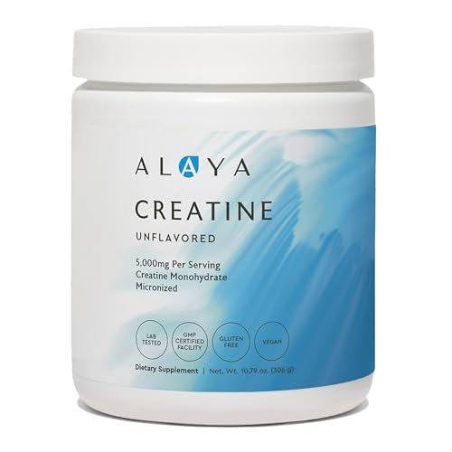 Alaya Naturals Micronized Creatine Monohydrate Powder 5 G