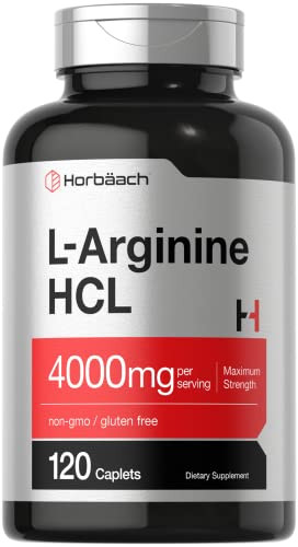 Horbaach L Arginine Hcl 120 Cap 4000Mg
