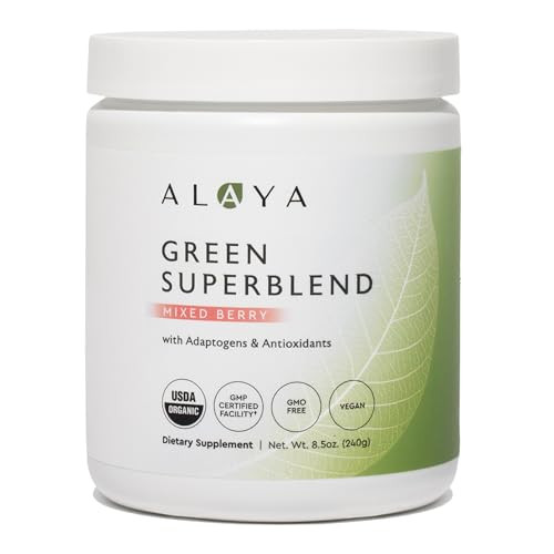 Alaya Naturals Organic Super Greens Powder 30 Servings