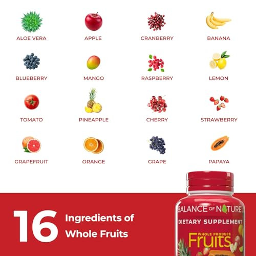Balance Of Nature Whole Fruits Supplement With Superfood Fruits