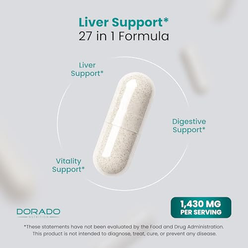 Dorado Nutrition Liver Cleanse Detox & Repair 27 In 1 Formula 60 Count