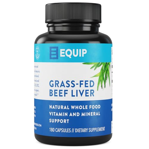 Equip Foods Grass Fed Beef Liver 180 Capsules