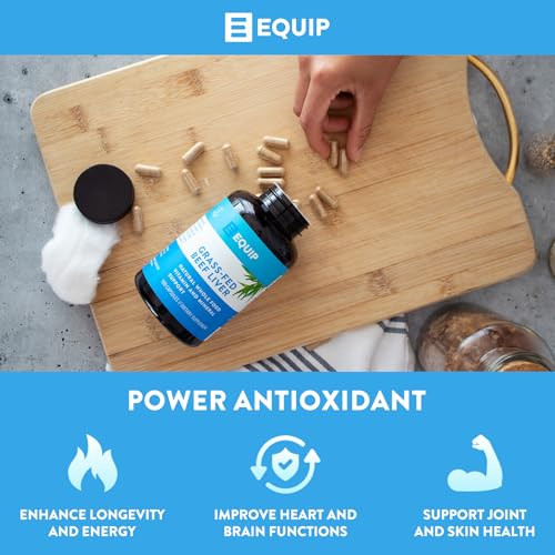 Equip Foods Grass Fed Beef Liver 180 Capsules