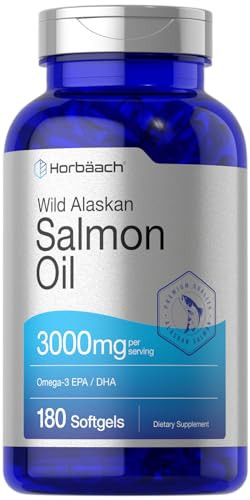 Horbaach Wild Alaskan Salmon Fish Oil 180 Softgel 3000Mg