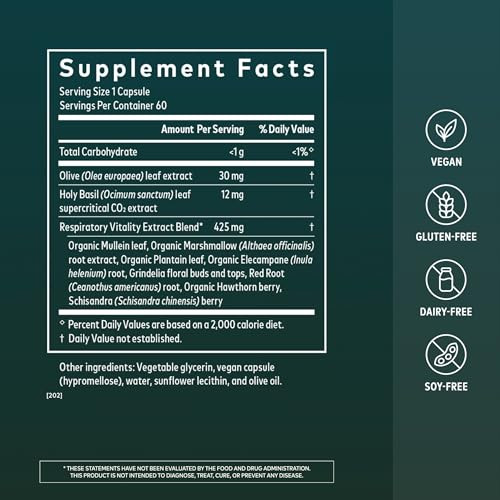 Gaia Herbs Mighty Lungs 60 Servings
