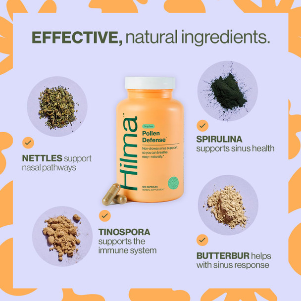 Hilma Natural Sinus Support All Day Allergy And Sinus Relief From